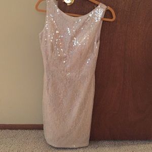 Aidan Mattox Sequenced mini dress